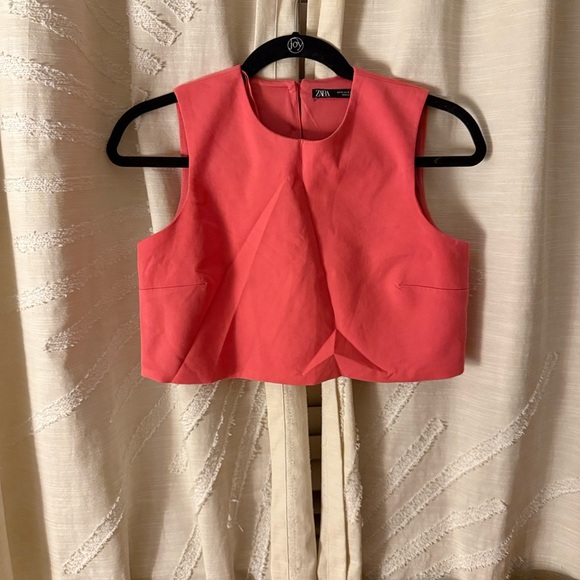 Zara Coral Crop Top and Skirt Set - Picture 3 of 13